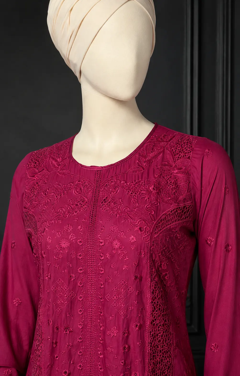 3 Piece - Embroidered cotton Suit - Image 2