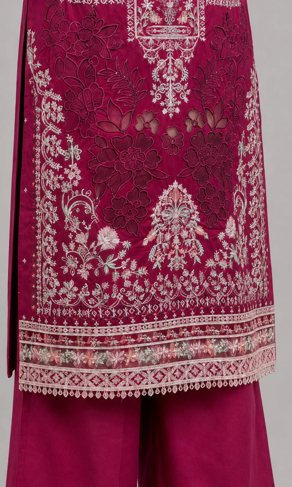 3 Piece - Embroidered COTTON SUIT - Image 3