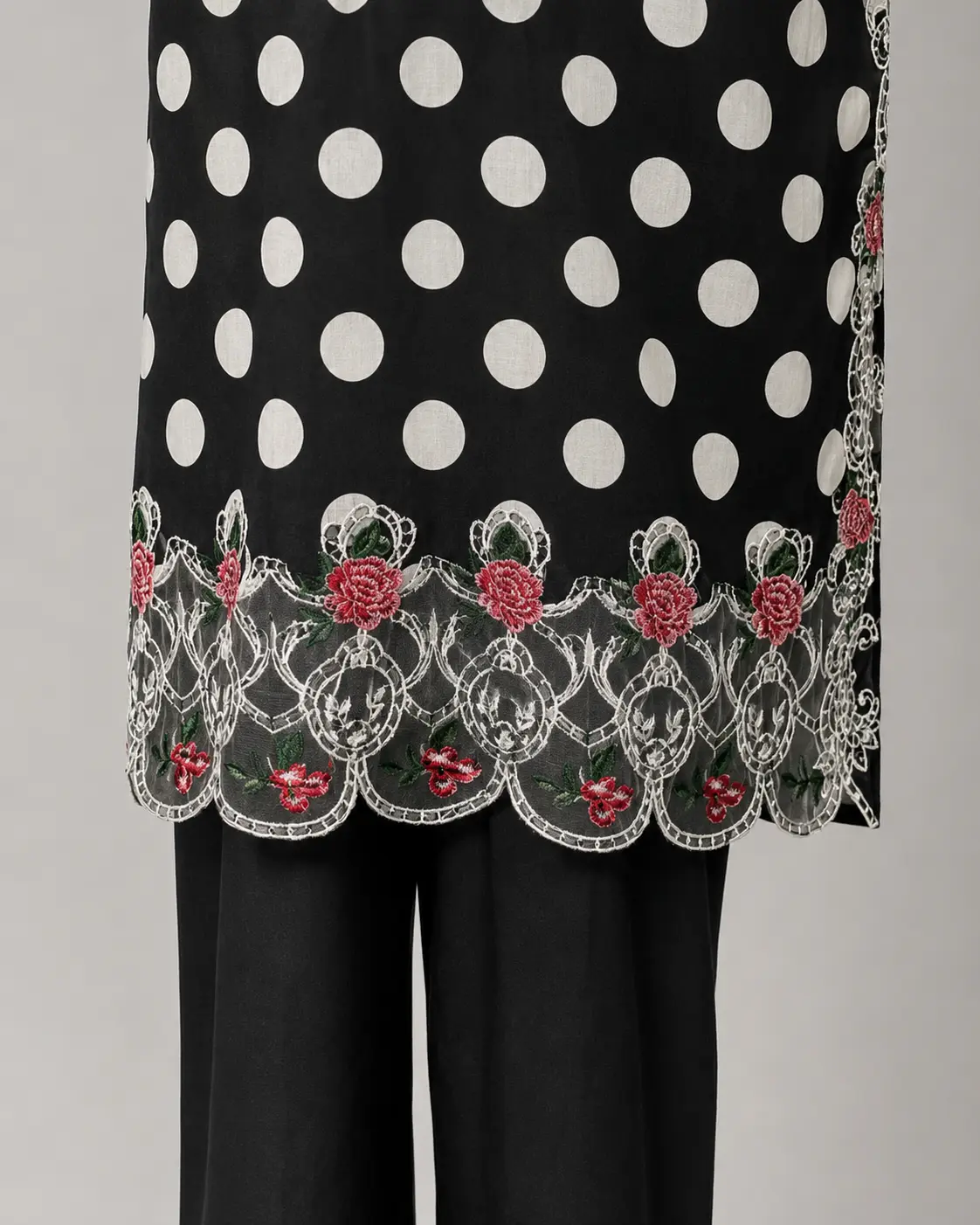 3 Piece - Embroidered COTTON SUIT - Image 3