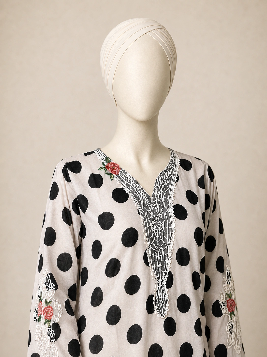 3 Piece - Embroidered COTTON SUIT - Image 2
