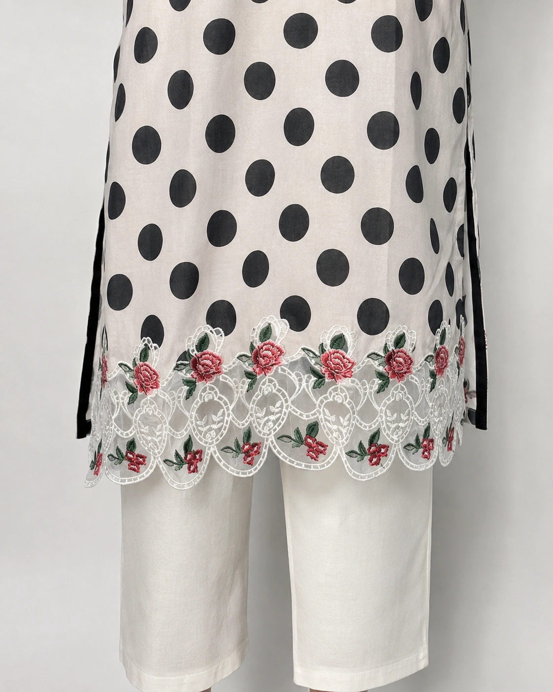 3 Piece - Embroidered COTTON SUIT - Image 3