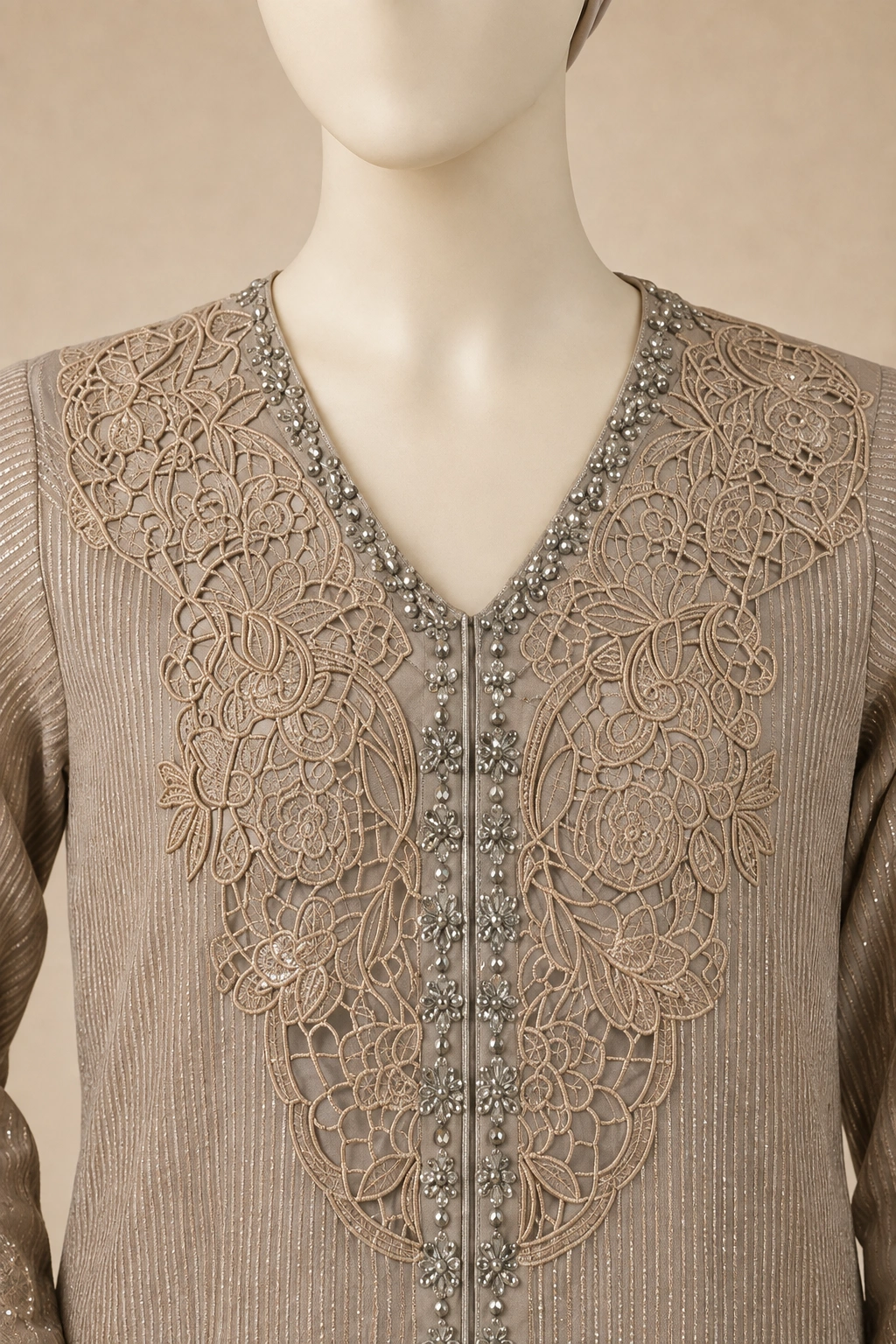 3 Piece - Embroidered COTTON SUIT - Image 2