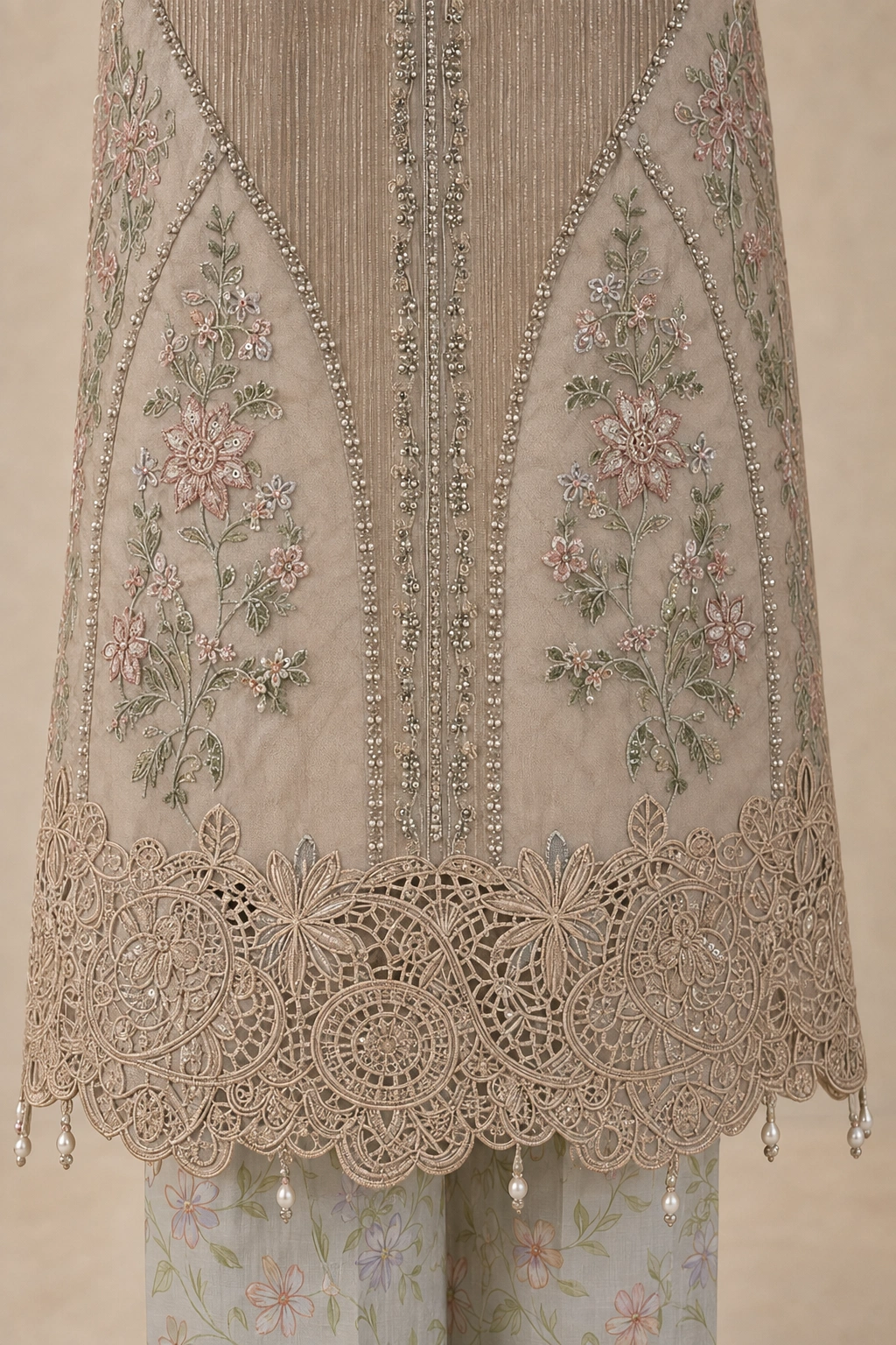 3 Piece - Embroidered COTTON SUIT - Image 4