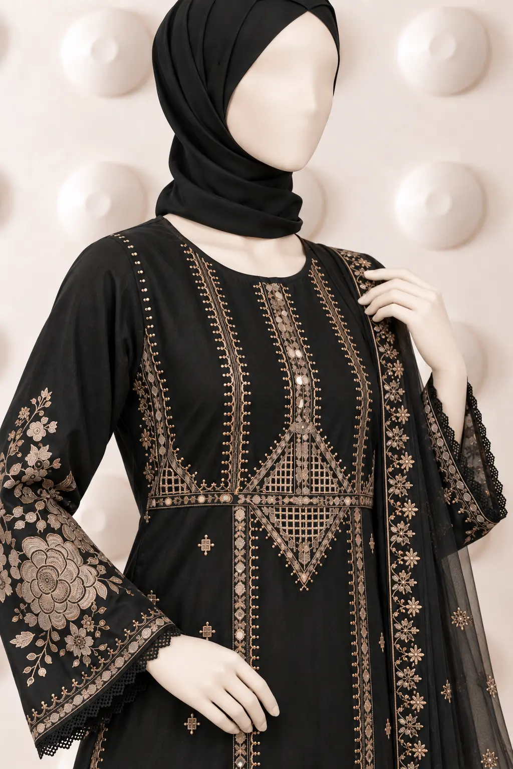 (CT-39) - Embroidered COTTON SUIT 3 PIECE Hover