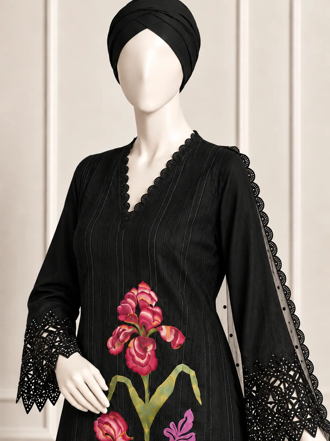 (CT-42) 3 Piece - Embroidered COTTON SUIT Hover